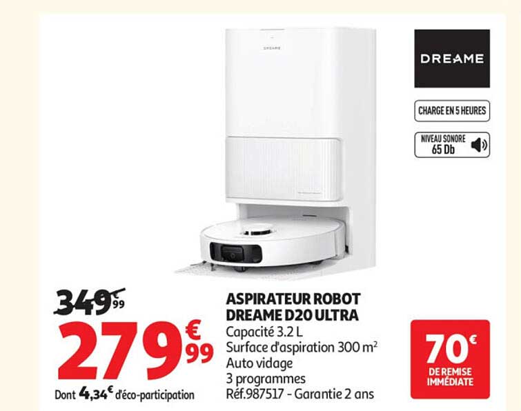 ASPIRATEUR ROBOT DREAME D20 ULTRA