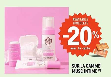 AVANTAGES IMMÉDIATS -20% avec la carte