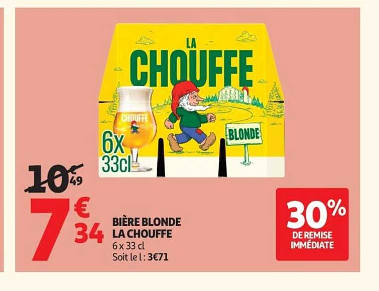 BIÈRE BLONDE LA CHOUFFE 6 x 33 cl