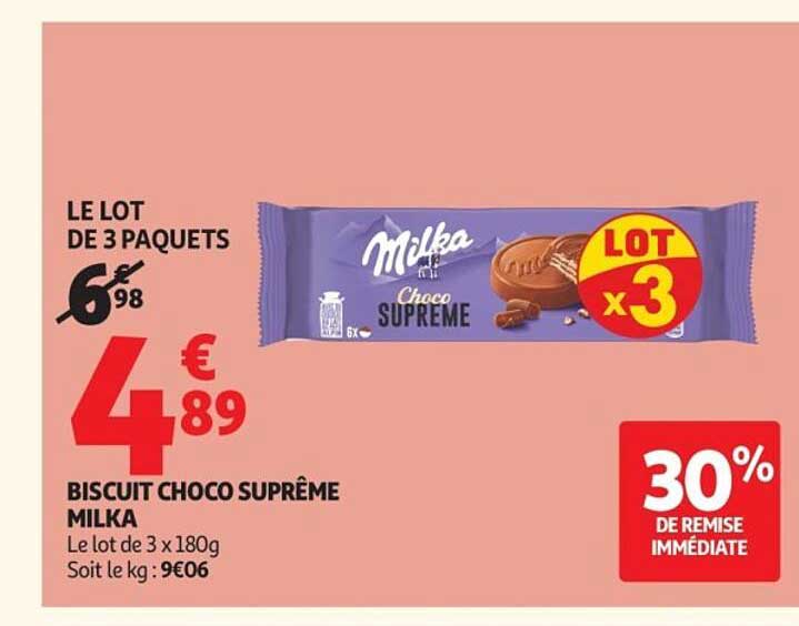 BISCUIT CHOCO SUPRÊME MILKA