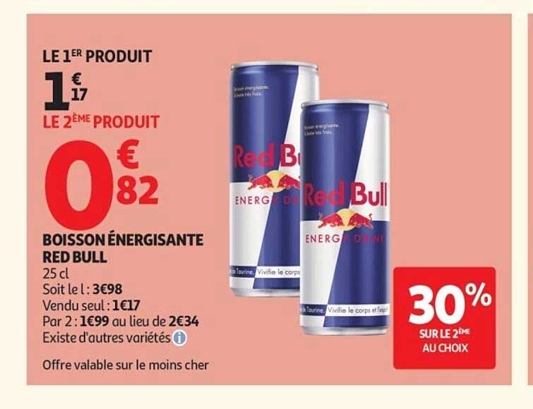 BOISSON ÉNERGISANTE RED BULL