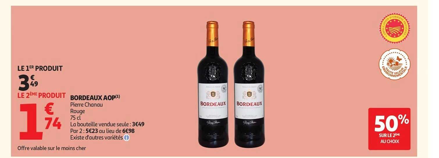 BORDEAUX AOP Pierre Chanau Rouge 75 cl