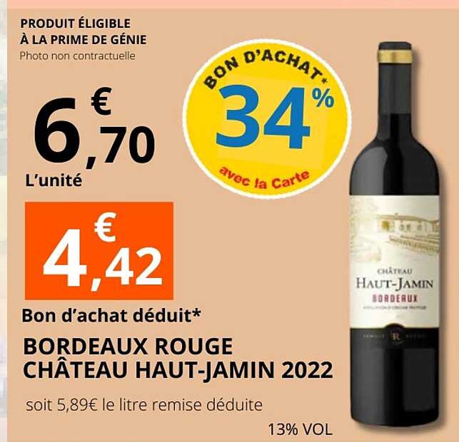 BORDEAUX ROUGE CHÂTEAU HAUT-JAMIN 2022