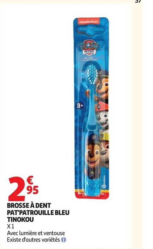 BROSSE À DENT PAT'PATROUILLE BLEU TINOKOU
