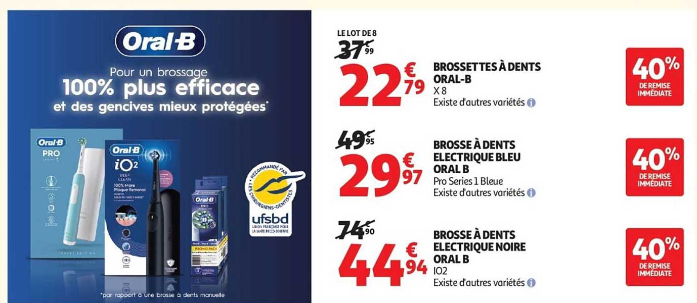 BROSSETTES À DENTS ORAL-B X 8