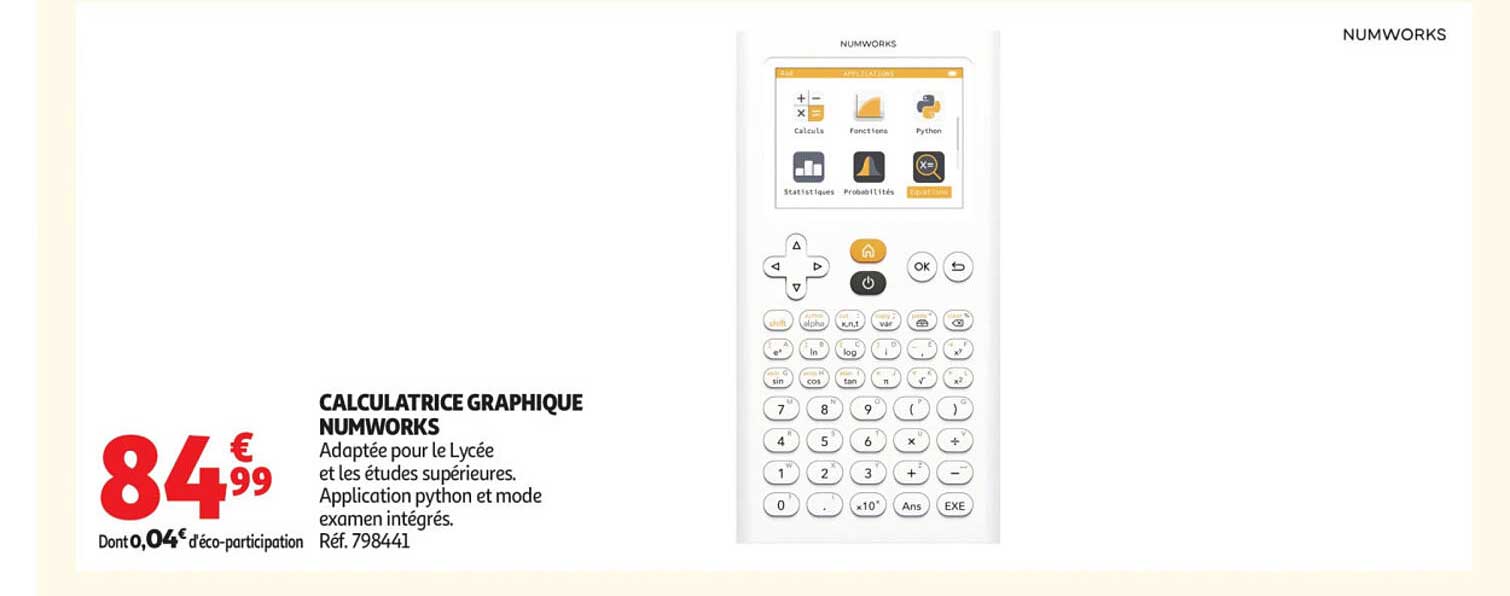 CALCULATRICE GRAPHIQUE NUMWORKS