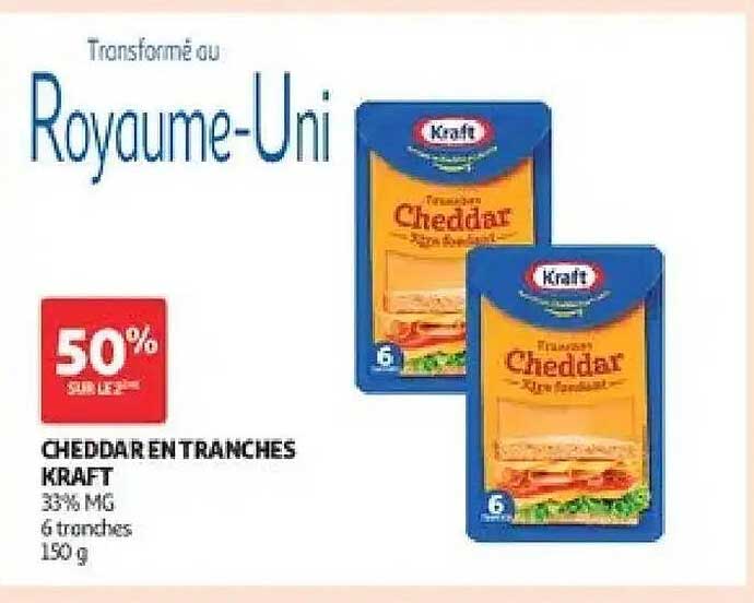 CHEDDAR EN TRANCHES KRAFT