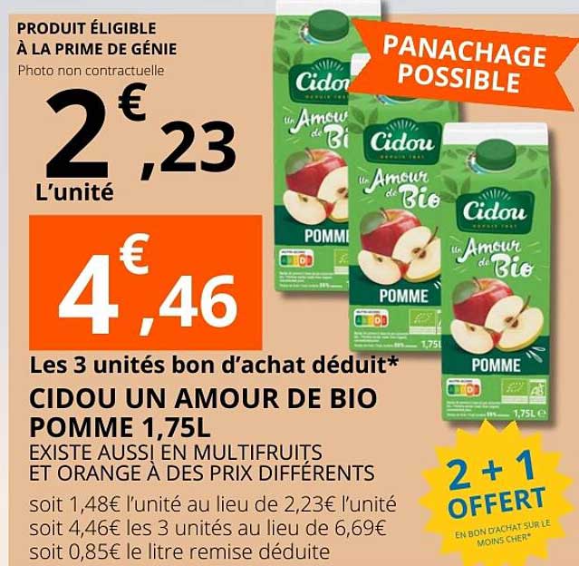 CIDOU UN AMOUR DE BIO POMME 1.75L