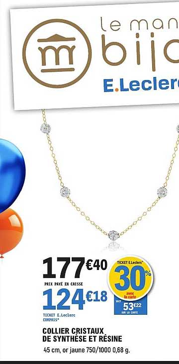 COLLIER CRISTAUX DE SYNTHÈSE ET RÉSINE