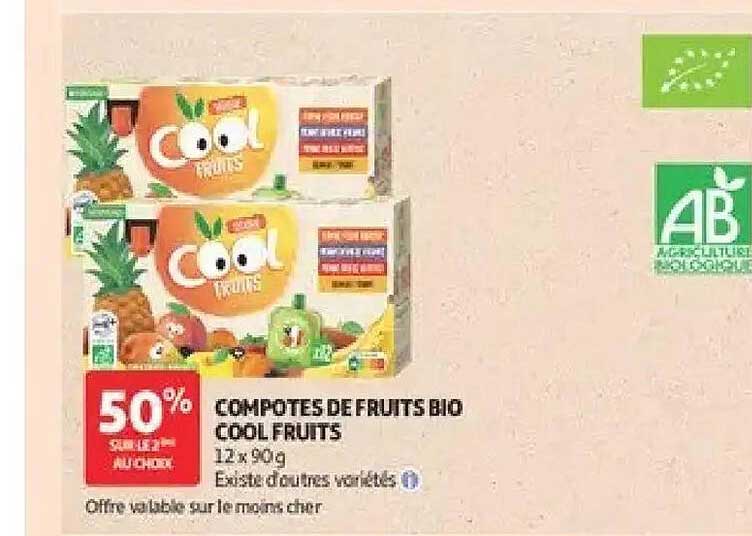 COMPOTES DE FRUITS BIO COOL FRUITS