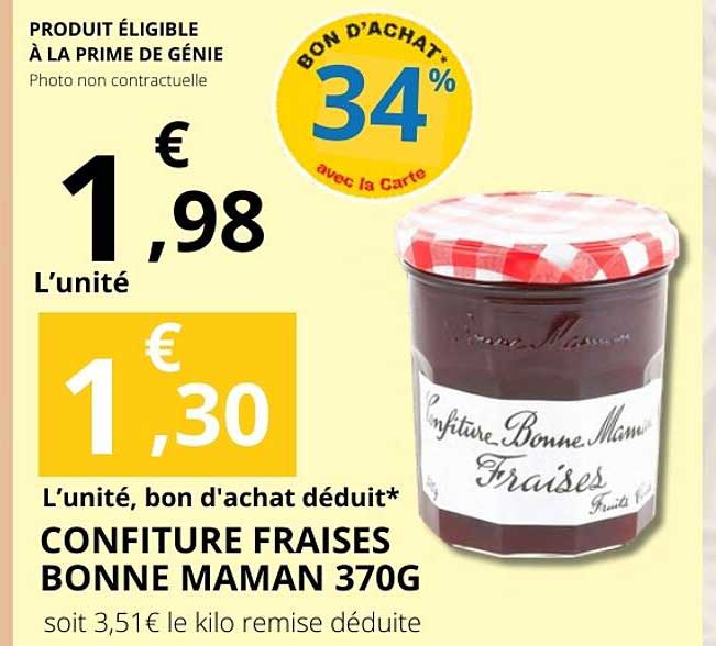 CONFITURE FRAISES BONNE MAMAN 370G