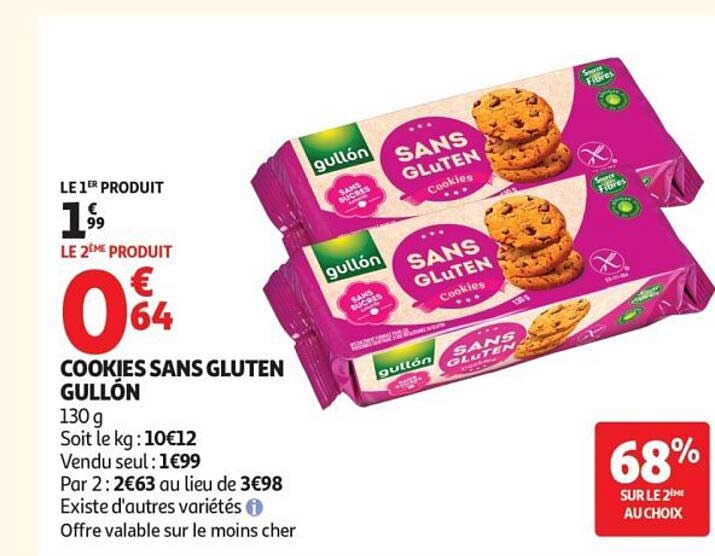 COOKIES SANS GLUTEN GULLÓN
