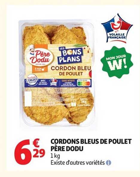 CORDONS BLEUS DE POULET PÈRE DODU