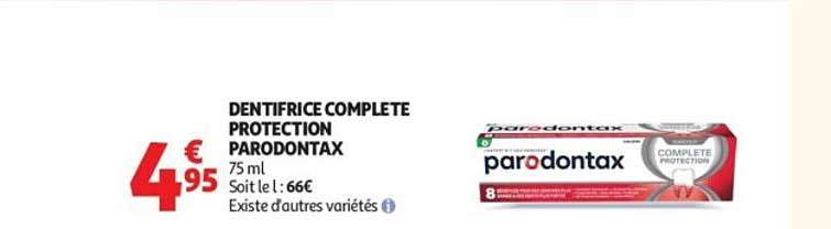 DENTIFRICE COMPLETE PROTECTION PARODONTAX