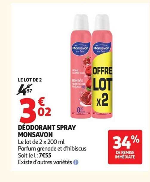 DÉODORANT SPRAY MONSAVON