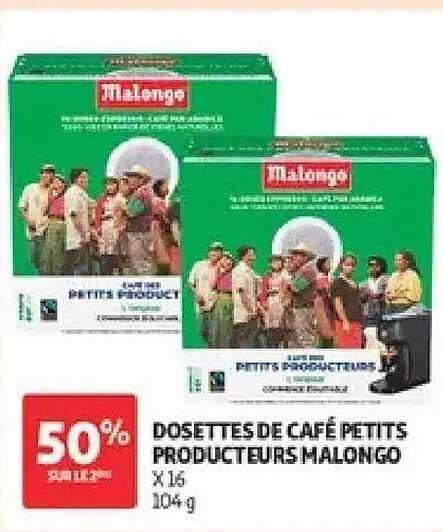 DOSETTES DE CAFÉ PETITS PRODUCTEURS MALONGO