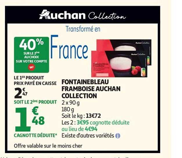 FONTAINEBLEAU FRAMBOISE AUCHAN COLLECTION