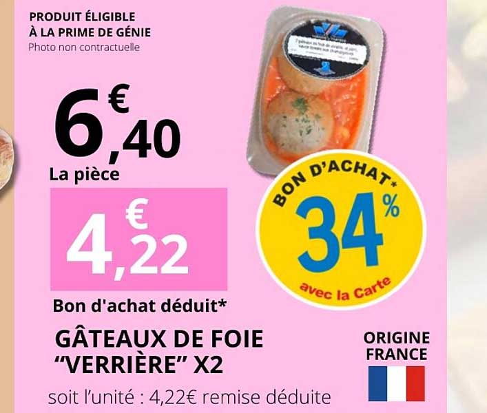 GÂTEAUX DE FOIE “VERRIÈRE” X2