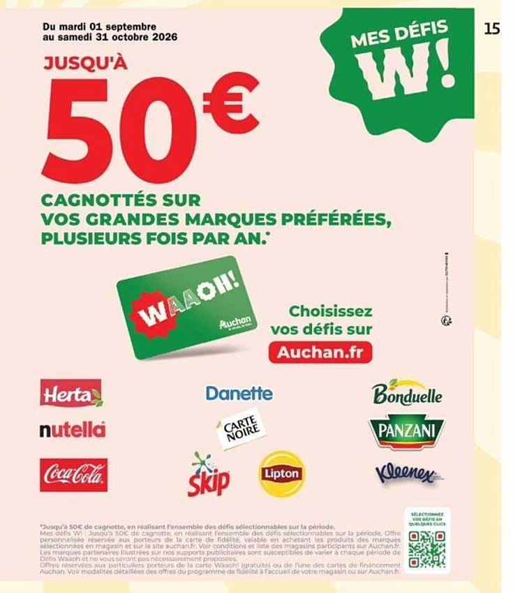JUSQU'À 50€ CAGNOTTÉS SUR VOS GRANDES MARQUES PRÉFÉRÉES, PLUSIEURS FOIS PAR AN.