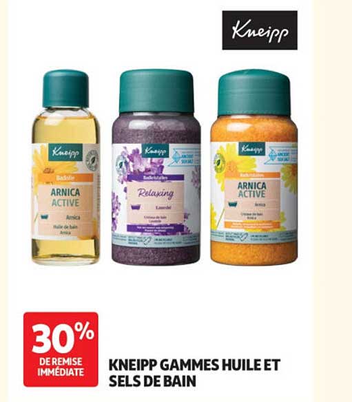 KNEIPP GAMMES HUILE ET SELS DE BAIN