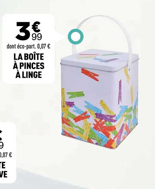 LA BOÎTE À PINCES À LINGE
