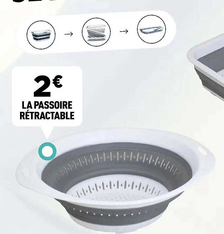 LA PASSOIRE RÉTRACTABLE
