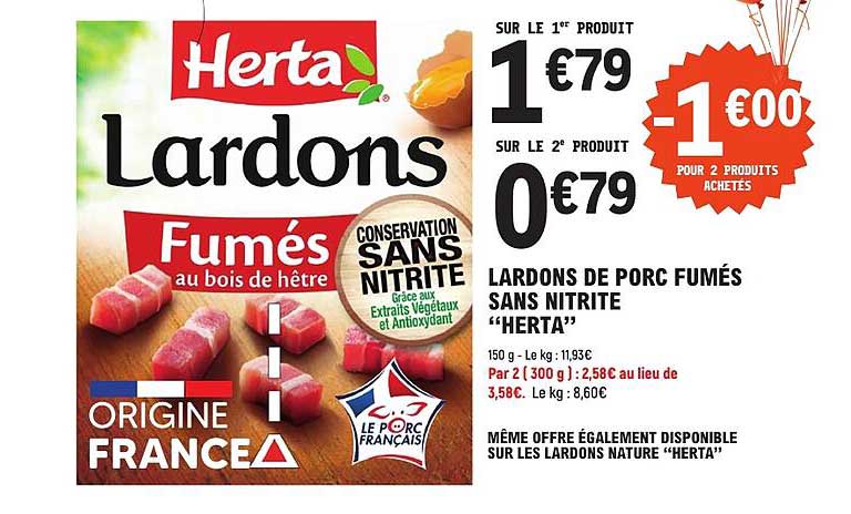 Lardons Fumés au bois de hêtre