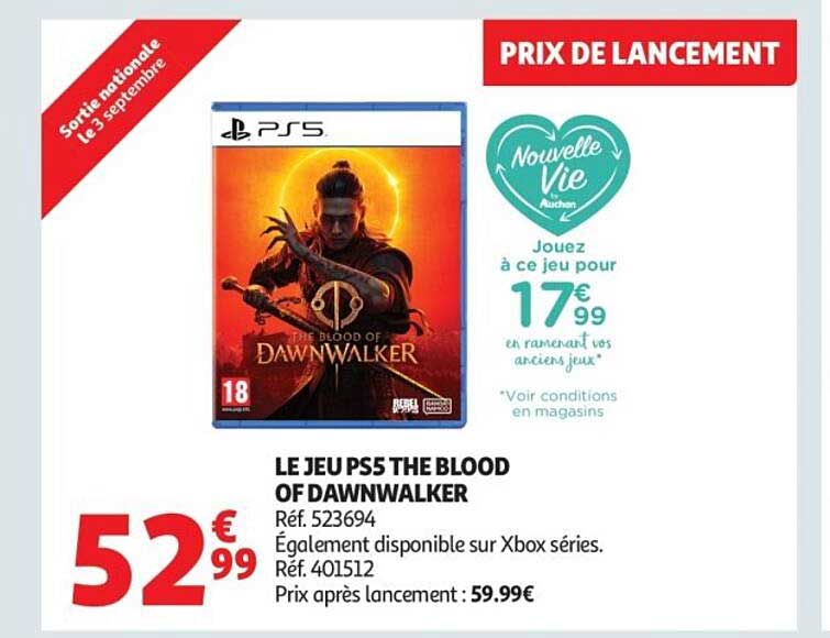 LE JEU PS5 THE BLOOD OF DAWNWALKER