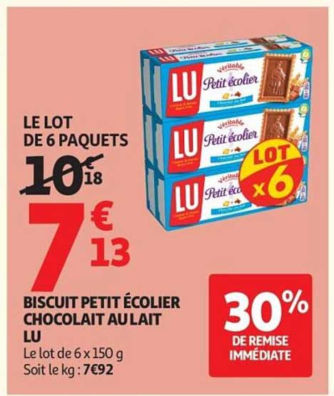 LE LOT DE 6 PAQUETS