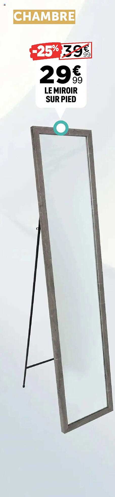 LE MIROIR SUR PIED