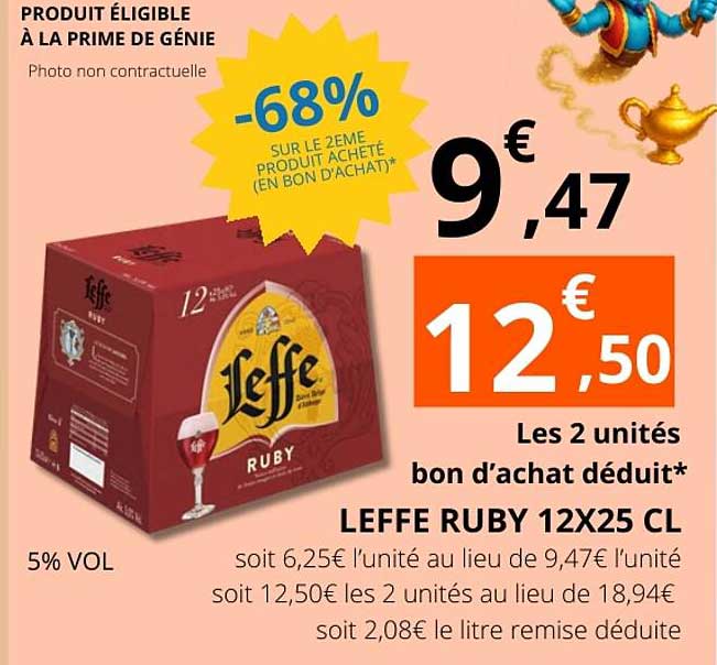 LEFFE RUBY 12X25 CL