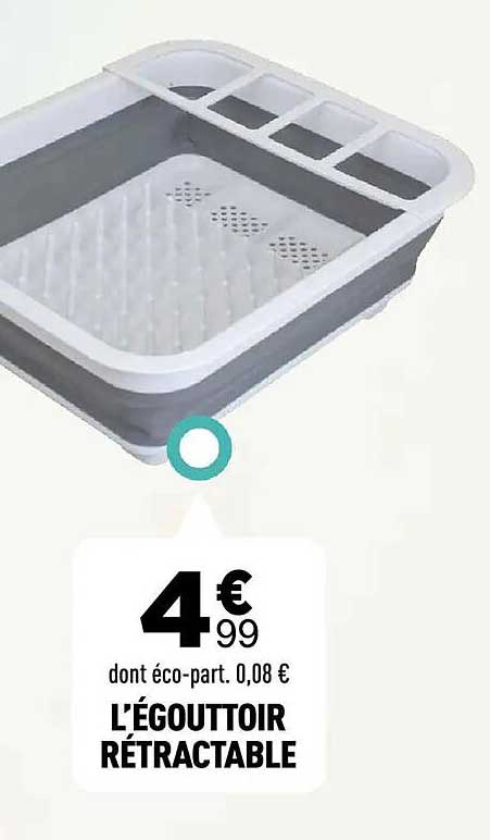 L'ÉGOUTTOIR RÉTRACTABLE