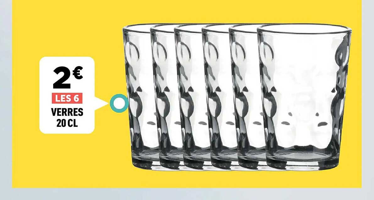 LES 6 VERRES 20 CL