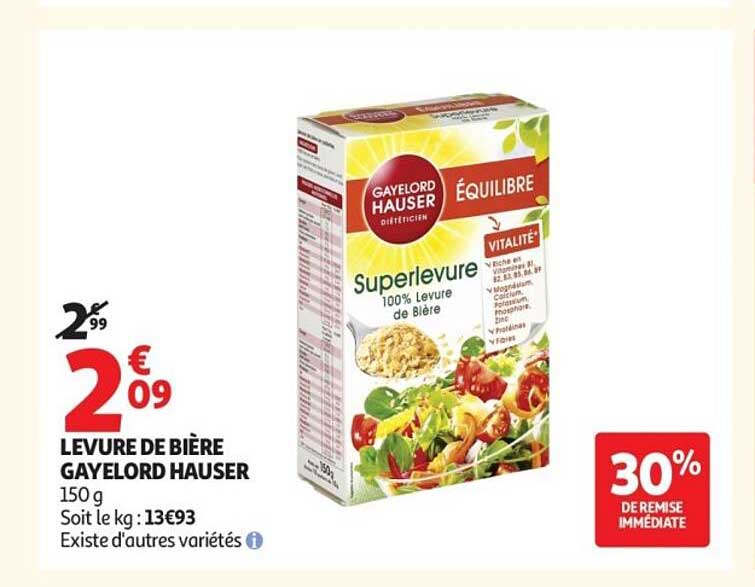 LEVURE DE BIÈRE GAYELORD HAUSER 150 g