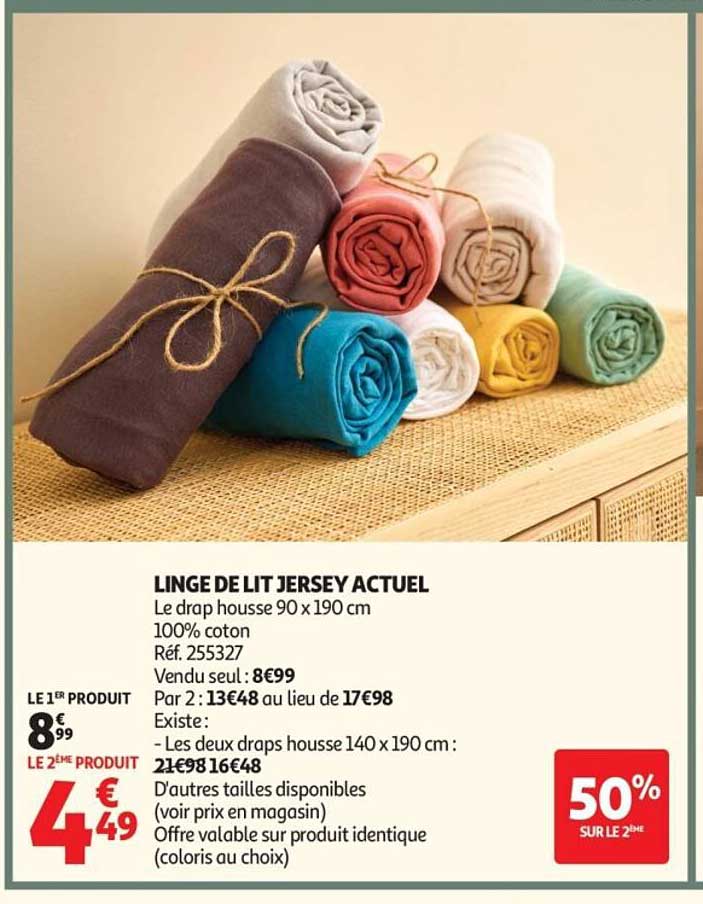 LINGE DE LIT JERSEY ACTUEL