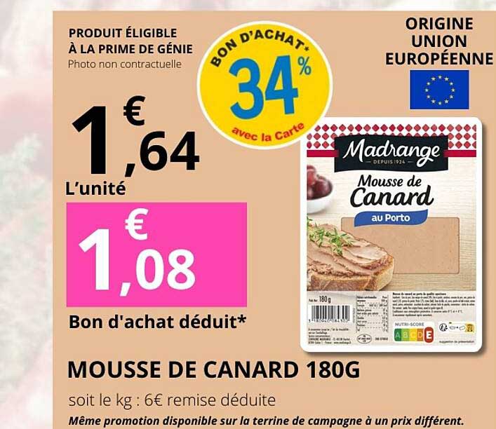 MOUSSE DE CANARD 180G