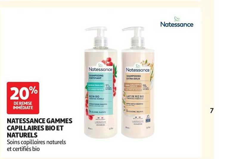 NATESSANCE GAMMES CAPILLAIRES BIO ET NATURELS