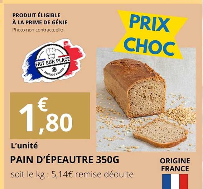 PAIN D’ÉPEAUTRE 350G