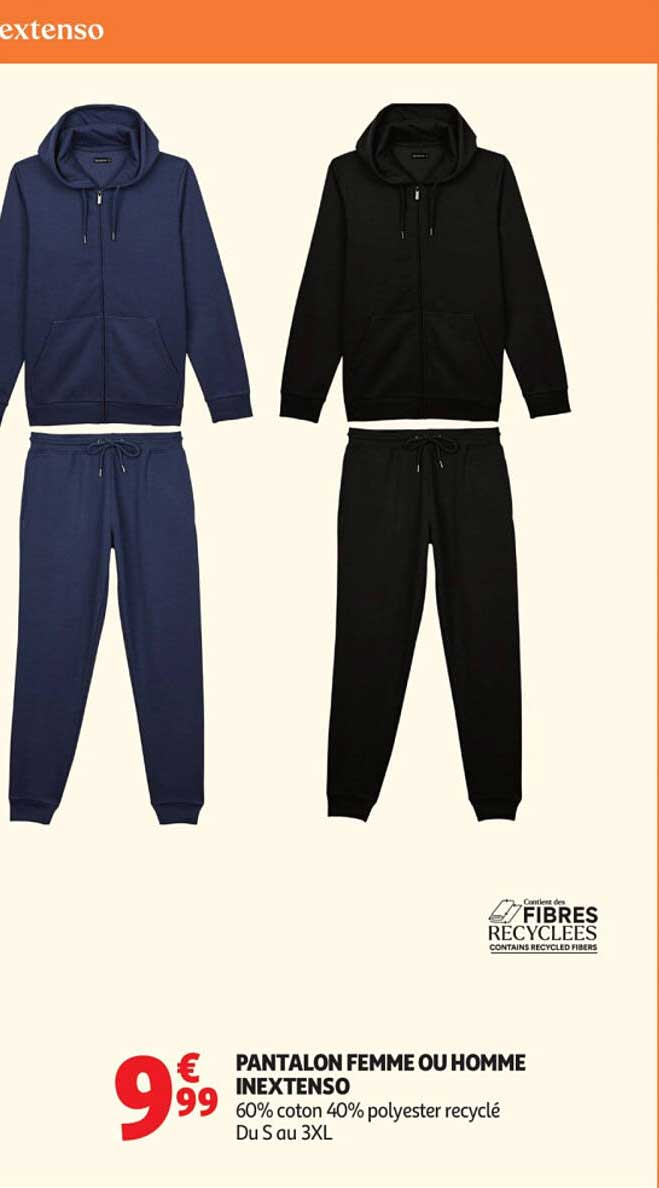 PANTALON FEMME OU HOMME INEXTENSO