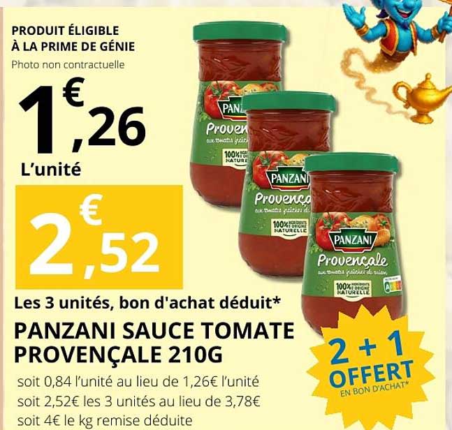 PANZANI SAUCE TOMATE PROVENÇALE 210G