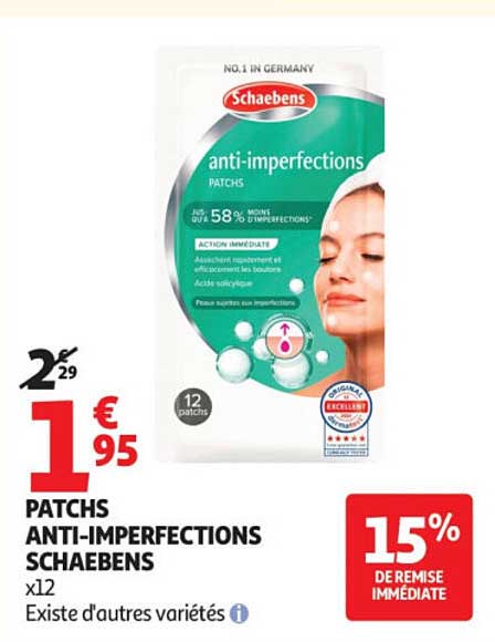 PATCHS ANTI-IMPERFECTIONS SCHAEBENS x12