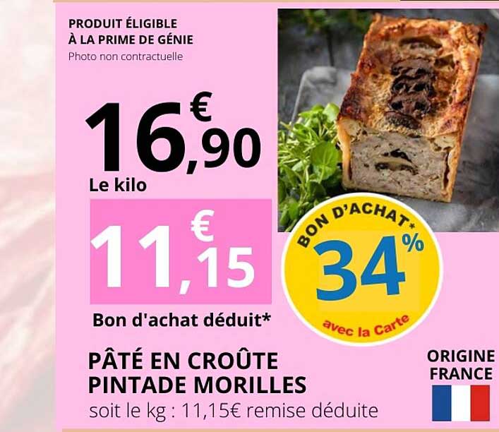 PÂTÉ EN CROÛTE PINTADE MORILLES