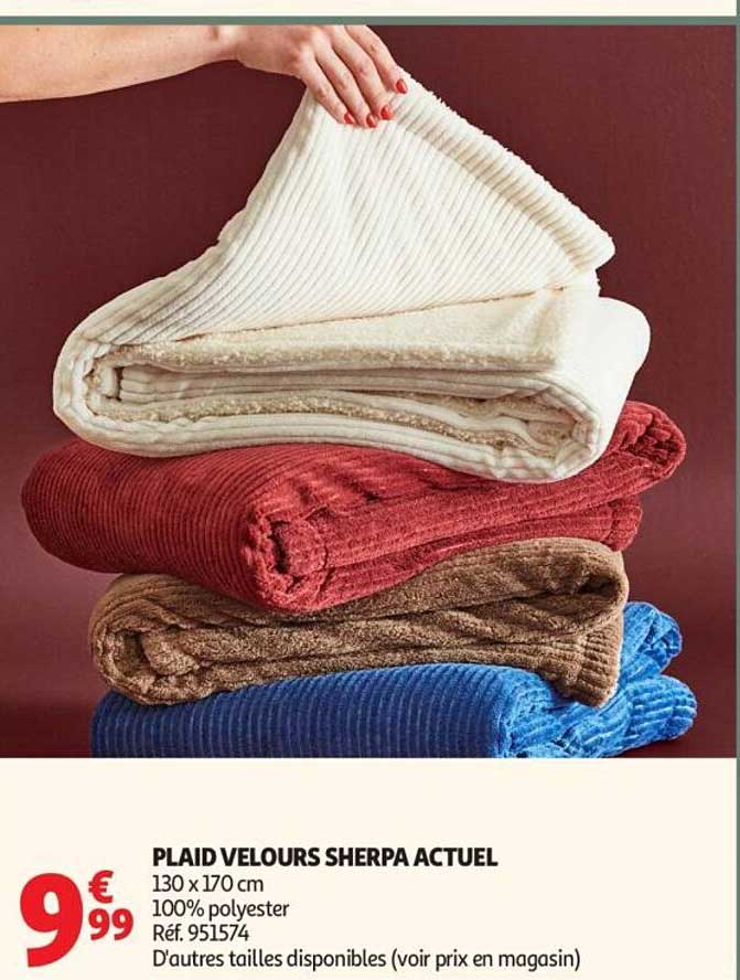 PLAID VELOURS SHERPA ACTUEL