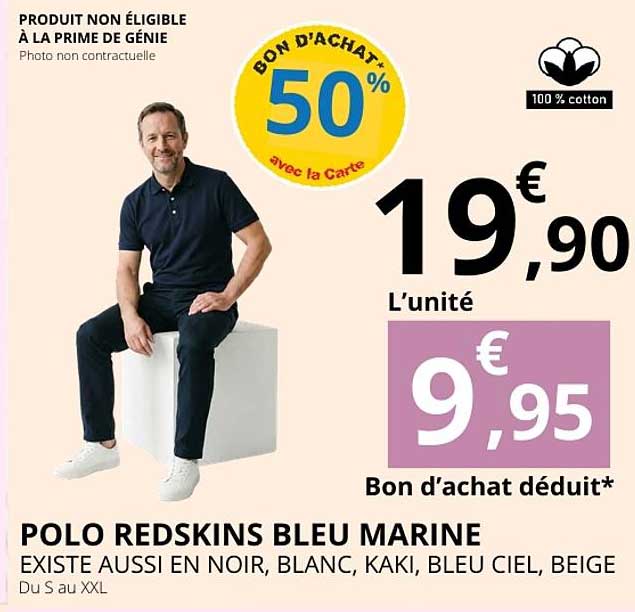 POLO REDSKINS BLEU MARINE
