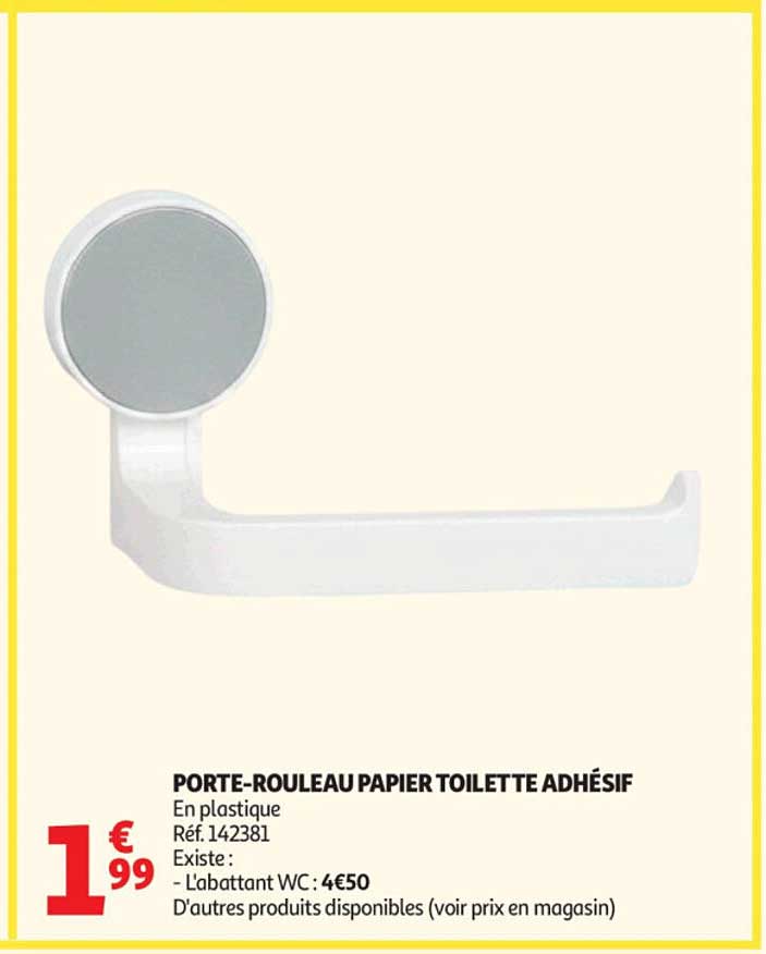 PORTE-ROULEAU PAPIER TOILETTE ADHÉSIF