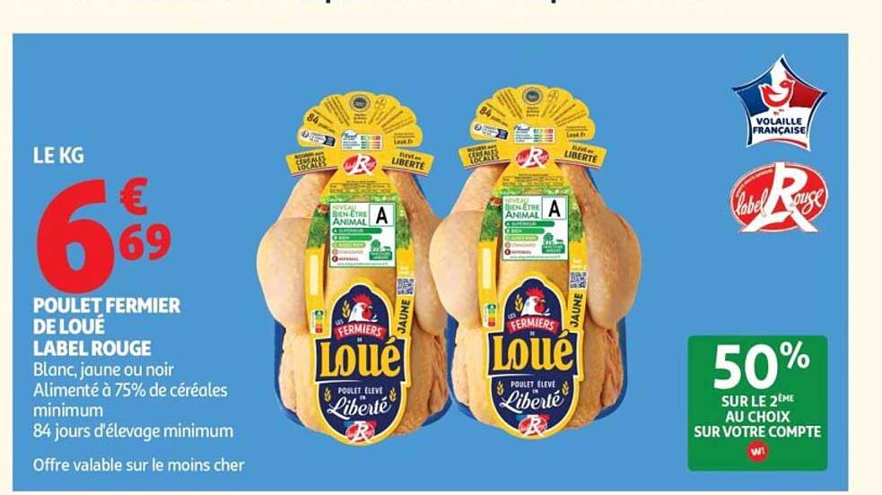 POULET FERMIER DE LOUÉ LABEL ROUGE