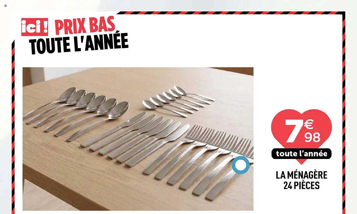 PRIX BAS TOUTE L'ANNÉE