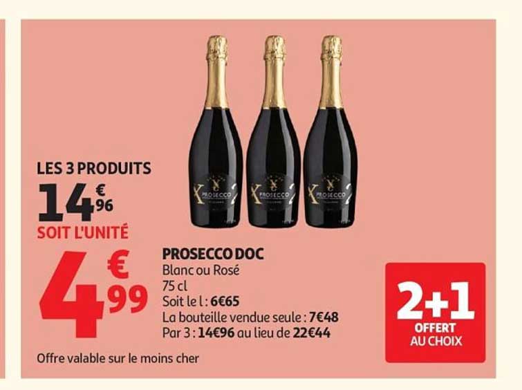 PROSECCO DOC Blanc ou Rosé 75 cl