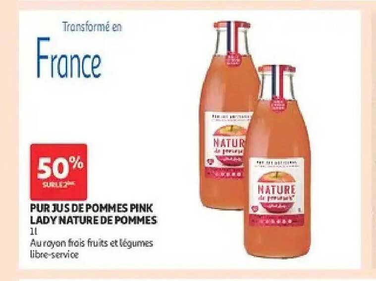 PUR JUS DE POMMES PINK LADY NATURE DE POMMES