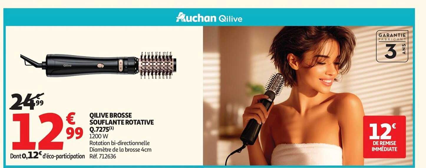 QILIVE BROSSE SOUFLANTE ROTATIVE Q.7275